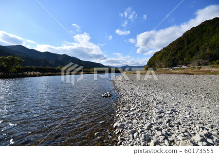 Shinsyo River scenery in early winter 60173555