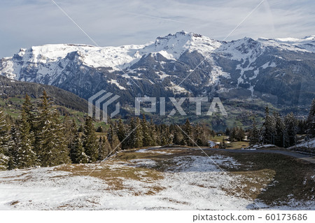 View from the Jungfraujoch railway in Switzerland View from the Jungfraujoch railway in Switzerland 60173686