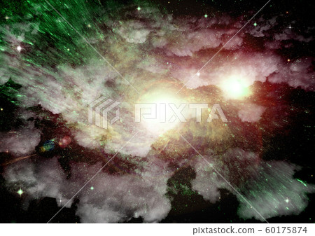 galaxy in a free space. 3D rendering 60175874