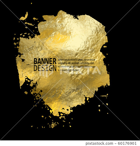 Gold Texture Paint Stain Illustration. Abstract Gold Texture Paint Stain Illustration. Abstract 60176901