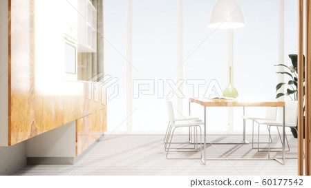 Modern design living room interior in Scandinavian style . 3D rendering Modern design living room interior in Scandinavian style . 3D rendering 60177542