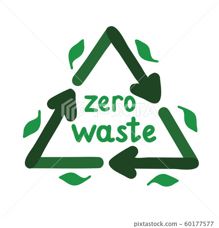 Zero waste badge or emblem Zero waste badge or emblem 60177577