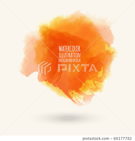 Abstract watercolor blob on white background. Abstract watercolor blob on white background. 60177782