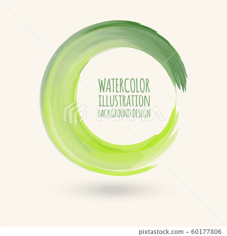 Watercolor circle texture. Vector circle elements. Watercolor circle texture. Vector circle elements. 60177806