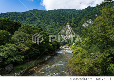 Nara Shiobara, Tochigi Prefecture Shiobara Onsen Tenguiwa Yodogawa (August) 60178901