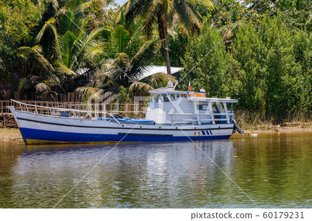rusted abandoned boat, Maroantsetra, Madagascar 60179231