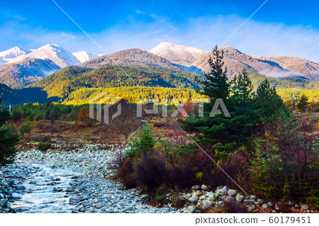 Autumn landscape in Bansko, Bulgaria Autumn landscape in Bansko, Bulgaria 60179451