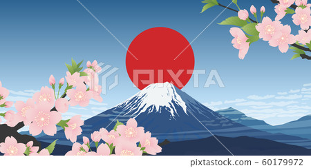 富士和櫻花 60179972