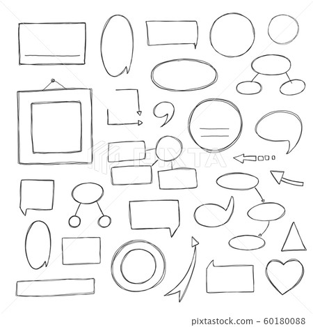 Vector hand-drawn notes. Vector hand-drawn notes. 60180088