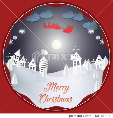 Santa Claus with a moonlight on the night Santa Claus with a moonlight on the night 60181097