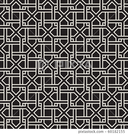 Vector seamless pattern. Modern abstract lattice Vector seamless pattern. Modern abstract lattice 60182155