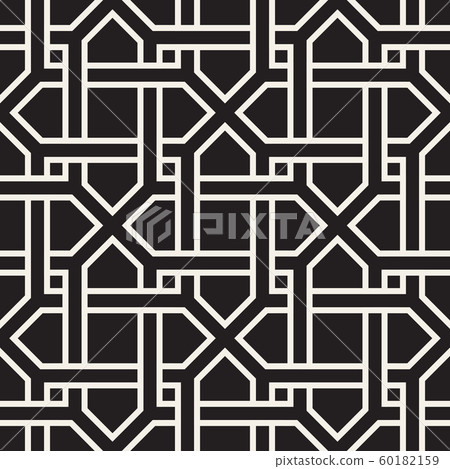 Vector seamless pattern. Modern abstract lattice 60182159