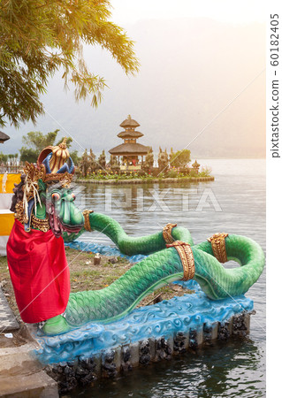 Dragon fountains at Balinese Hindu temple Pura 60182405