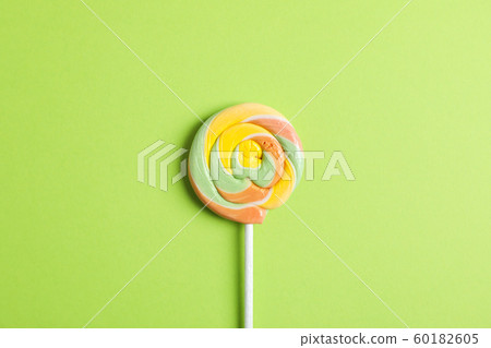 Sweet candy with space for text on color 60182605