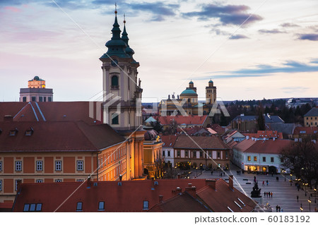 Sunset of Eger city, Hungary Sunset of Eger city, Hungary 60183192