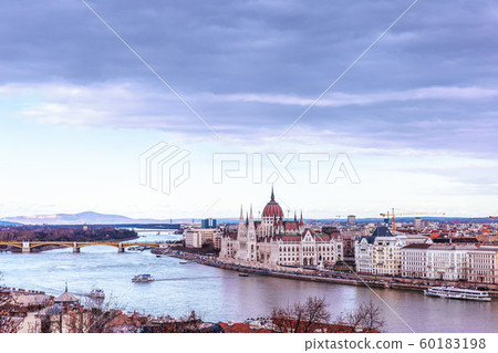 Landscape view of Budapest city  60183198