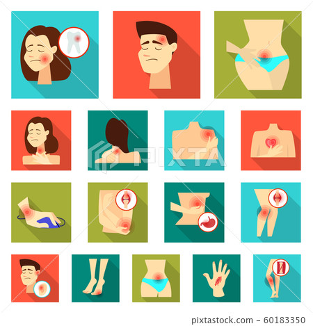 Isolated object of damage and wound symbol. Collection of damage and rendering vector icon for stock. 60183350