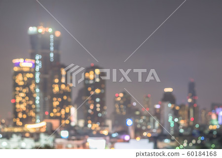 City blur background rooftop party view cityscape business corporate office building landscape blurry night lights skyline nightlife bokeh 60184168