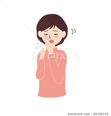 Human material (female)-hay fever (sneezing) 2 - Stock Illustration ...