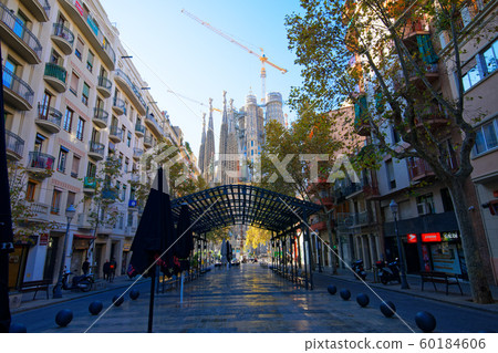 Overlooking the Sagrada Familia from Gaudi Street 60184606