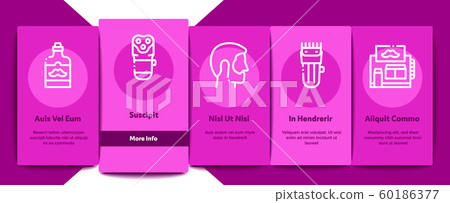 Beard And Mustache Onboarding Elements Icons Set Vector Beard And Mustache Onboarding Elements Icons Set Vector 60186377