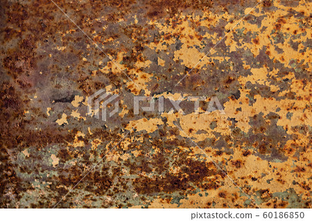 old rusty iron plate texture paint orange 60186850