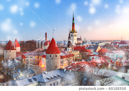 Old town in Tallinn, Estonia 60188508