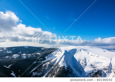 Winter with snow in the Giant Mountains, Czech 60190030
