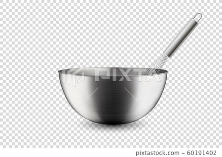 Vector 3d Realistic Steel, Chrome, Silver Metal Hemisphere Circle Bowl and Whisk Closeup Isolated on Transparent Background. Utensils for Kitchens. Design Template, Health Food and Drink Concept Vector 3d Realistic Steel, Chrome, Silver Metal Hemisphere Circle Bowl and Whisk Closeup Isolated on Transparent Background. Utensils for Kitchens. Design Template, Health Food and Drink Concept 60191402