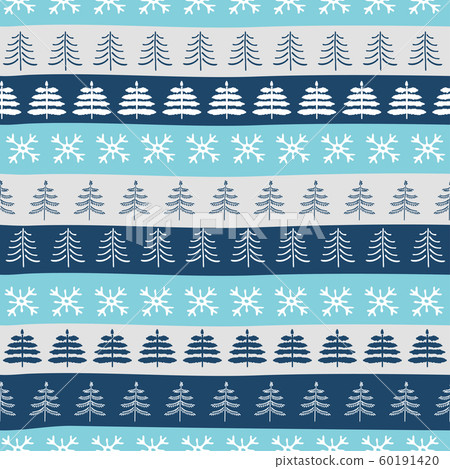 Seamless Christmas patterns. Vector design in... - Stock Illustration ...