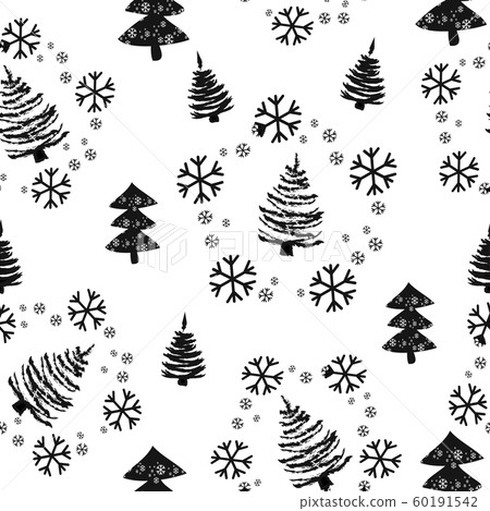 Hand drawn doodle seamless pattern with... - Stock Illustration ...