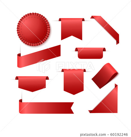 Ribbon banners, vector labels 60192246