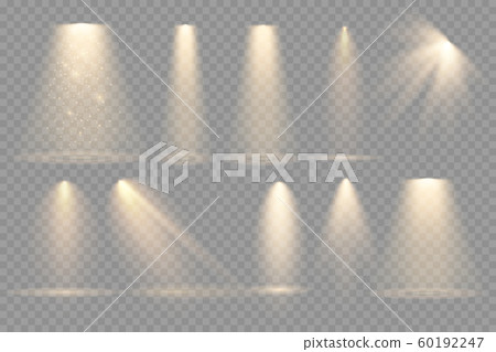 Spotlight isolated on transparent background.  60192247