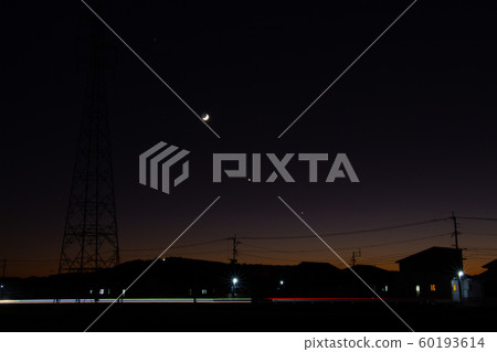 Star Co-star, Moon, Venus and Saturn High-Pressure Tower and Star Star Co-star, Moon, Venus and Saturn High-Pressure Tower and Star 60193614