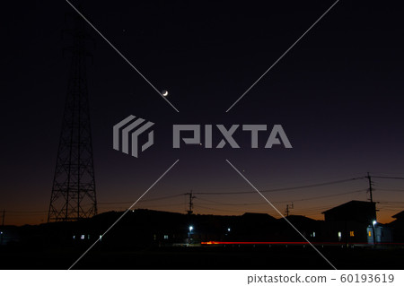 Star Co-star, Moon, Venus and Saturn High-Pressure Tower and Star Star Co-star, Moon, Venus and Saturn High-Pressure Tower and Star 60193619