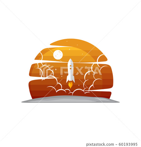 space exploration shuttle ship logo icon sign 60193995