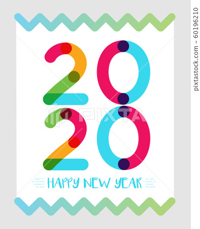 Illustration, calligraphy, new year, 2020 Illustration, calligraphy, new year, 2020 60196210