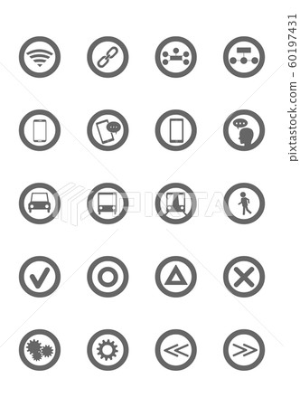 矢量平面圖標 矢量平面圖標 60197431