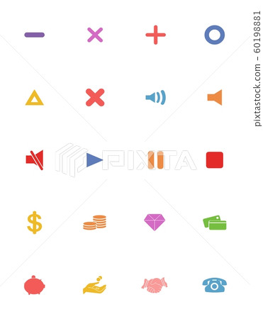 Color pictogram icon Color pictogram icon 60198881