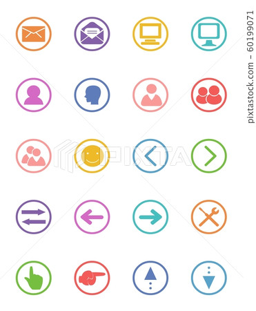 Color pictogram icon Color pictogram icon 60199071