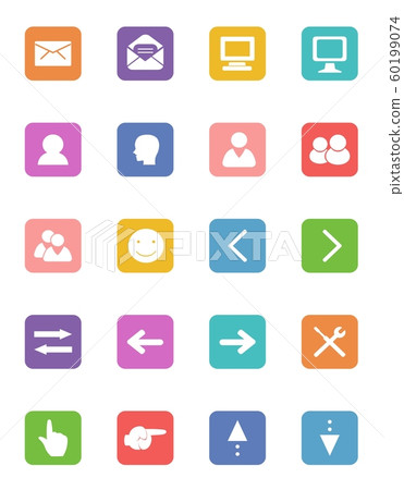 Color pictogram icon Color pictogram icon 60199074