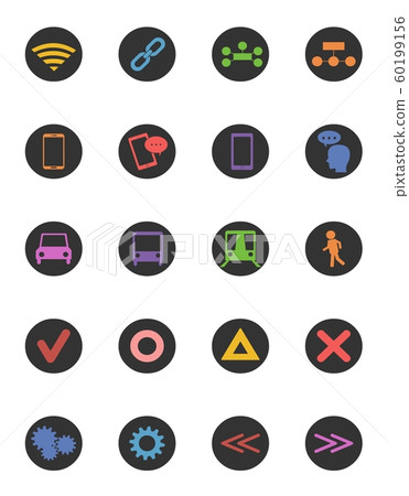 Color pictogram icon Color pictogram icon 60199156