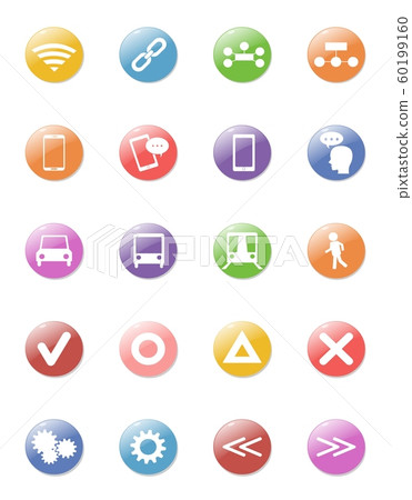 Color pictogram icon Color pictogram icon 60199160