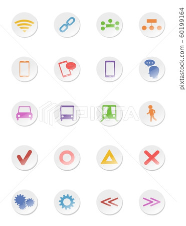 Color pictogram icon Color pictogram icon 60199164