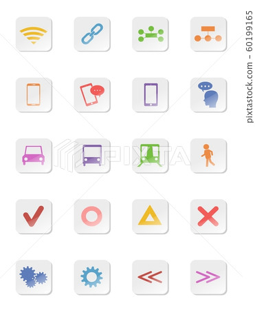 Color pictogram icon Color pictogram icon 60199165