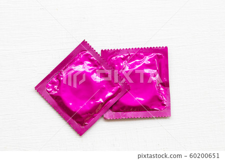 condom wear of a man health care for sex protect disease concept love with safe on background white 60200651