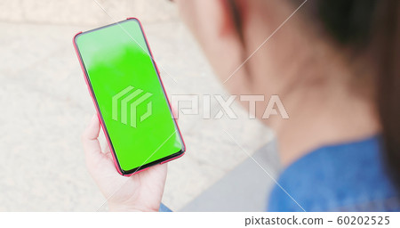 asian woman use smartphone 60202525