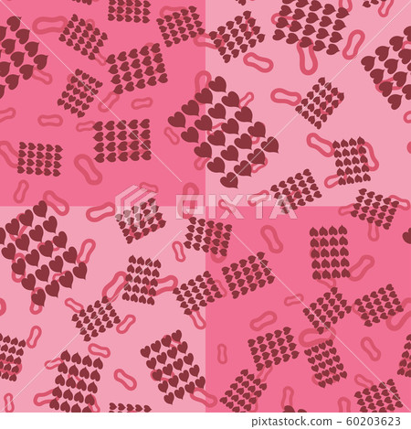 Happy Valentines pattern seamless pink wrapping 60203623