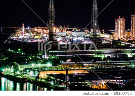 Hainan factory evening view night view from the rain forest observatory Hainan factory evening view night view from the rain forest observatory 60203793