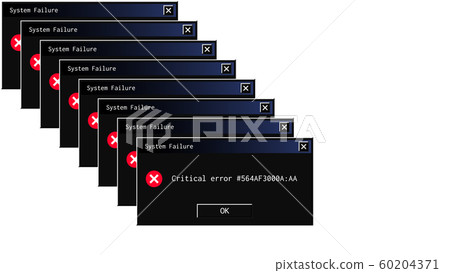 Modern night mode theme of a vintage error message Modern night mode theme of a vintage error message 60204371